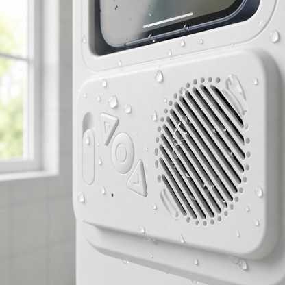 AquaPlay™ Shower Phone Holder + Speaker